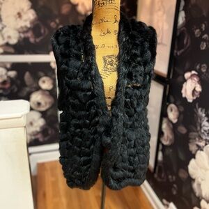 Rabbit fur vest